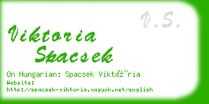 viktoria spacsek business card